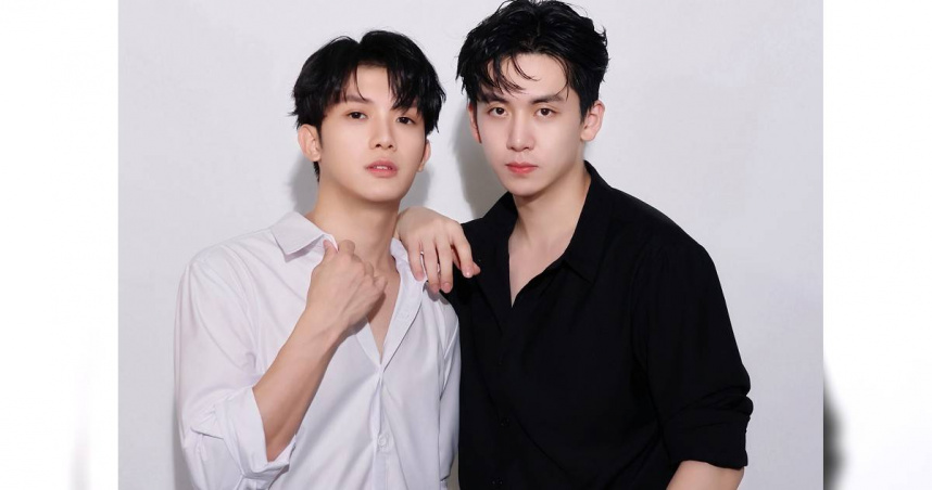 《黑白原來是真的》葛兆恩（右）升級戲劇製作人，二搭紀成澔打造夢幻直式戀愛劇。（圖／結果娛樂）