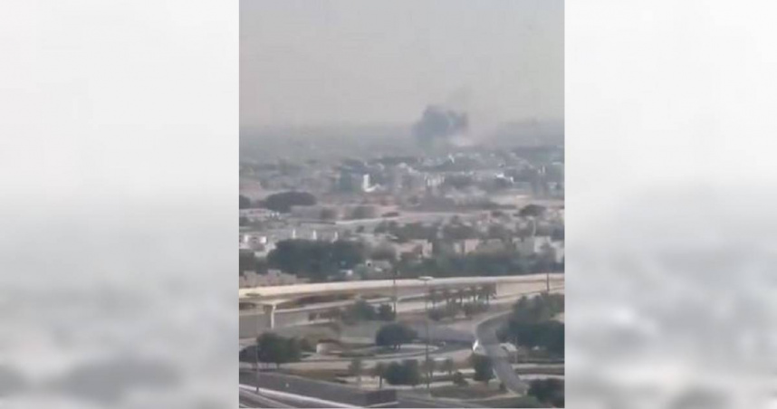 以色列軍方在卡達首都杜哈發動「精準打擊」。（圖／翻攝自X，وكالة شهاب للأنباء）