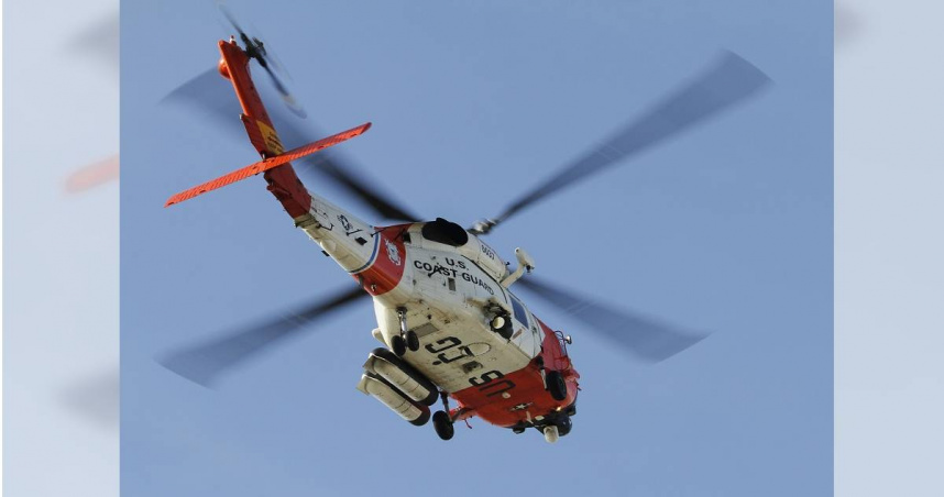 美國海岸警衛隊的「MH-60T松鴉鷹直升機」（Sikorsky MH-60 Jayhawk）。（圖／達志／美聯社）