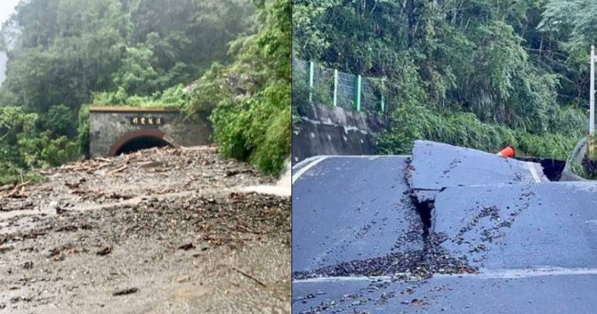 樺加沙颱風重創台灣花東地區，台東縣海端鄉利稻村和霧鹿村目前處於斷路、斷電和斷網慘況。（圖／翻攝自臉書／伍麗華｜Saidai / Reseres）