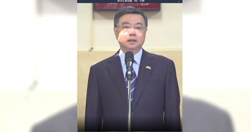 卓榮泰表示，一個永遠不知道應變中心裡面在做什麼事情的人，只用這種方式在詆毀、妨礙救災人員的工作跟士氣，非常不可取。（圖／截自中天電視直播）