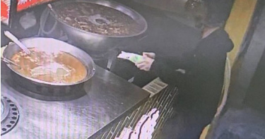 知名麻油雞連鎖店莊家班遭加料恐嚇，江男等3人到雙北10店家放砂糖和芥末後逃逸，遭檢方聲押獲准。（圖／翻攝畫面）