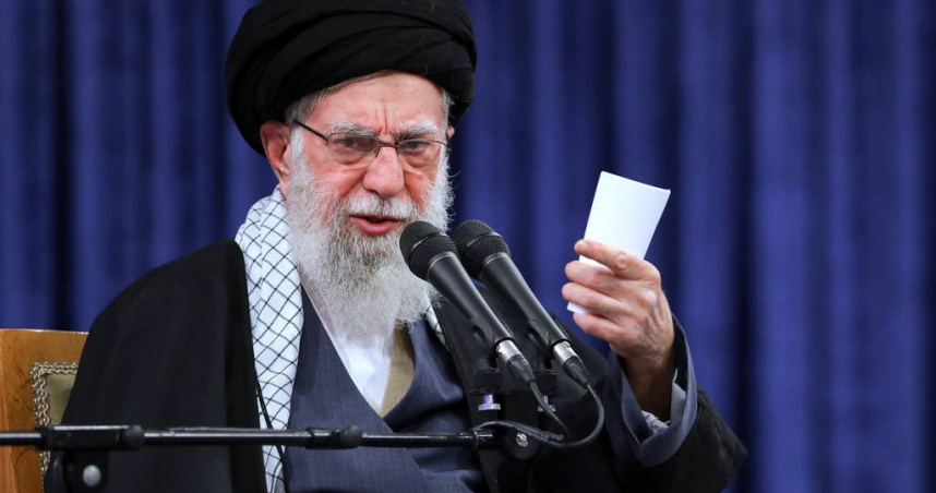 伊朗最高領袖哈米尼。（圖／達志／美聯社）