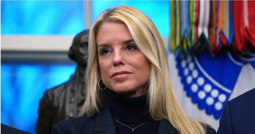 美國司法部長邦迪（Pam Bondi）。（圖／達志／美聯社）