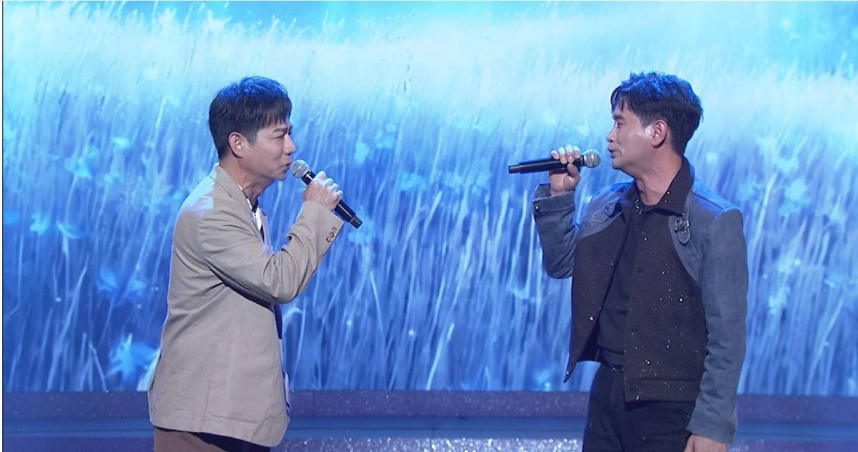 陳隨意（左）與吳俊宏（右）同台飆歌。（圖／中視提供）