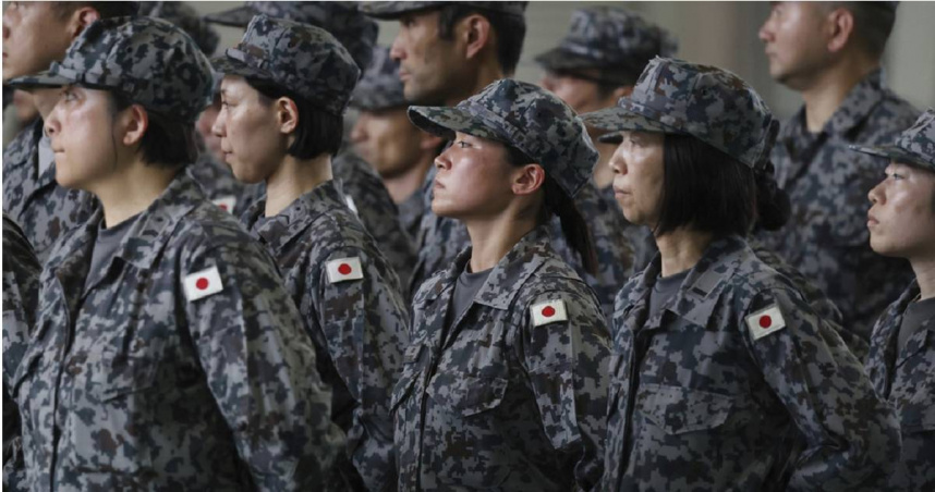 圖為日本自衛隊隊員。（圖／達志／美聯社）