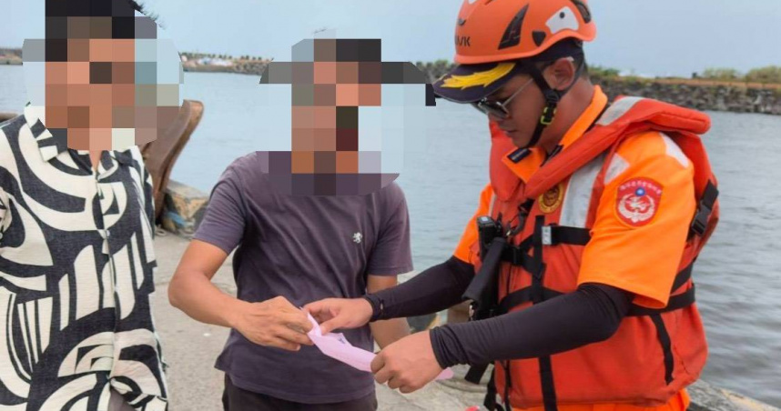 巴威逼近仍衝海邊！11人闖警戒區觀浪釣魚　海巡全開單