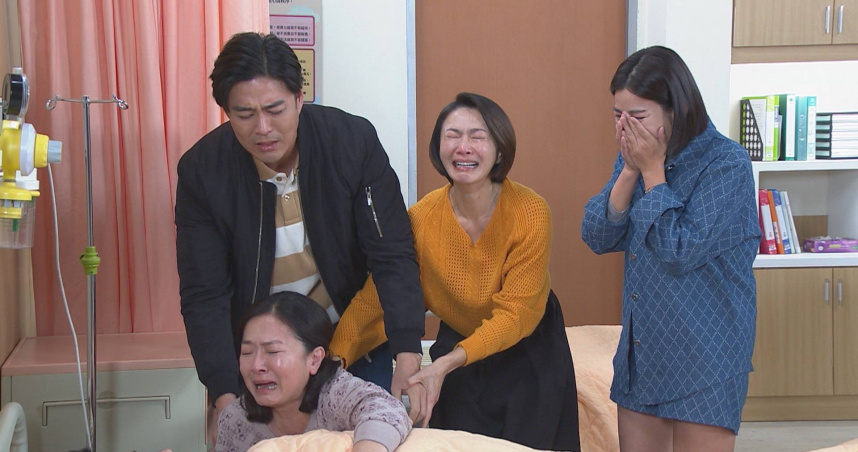 楊慶煌《好運來》領便當，讓侯怡君勾起喪父的傷痛。 （圖／民視）