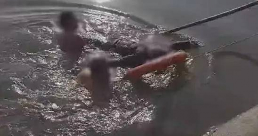 中國一名囚犯，在社區矯正期間英勇救人，因而獲得減刑的機會。（圖／翻攝自微博）