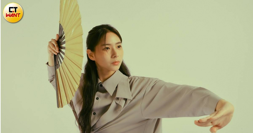 高中就許願當花木蘭，袁漠遙學武術，還曾在大專盃拿下對練組第一名的成績。（圖／林士傑攝）