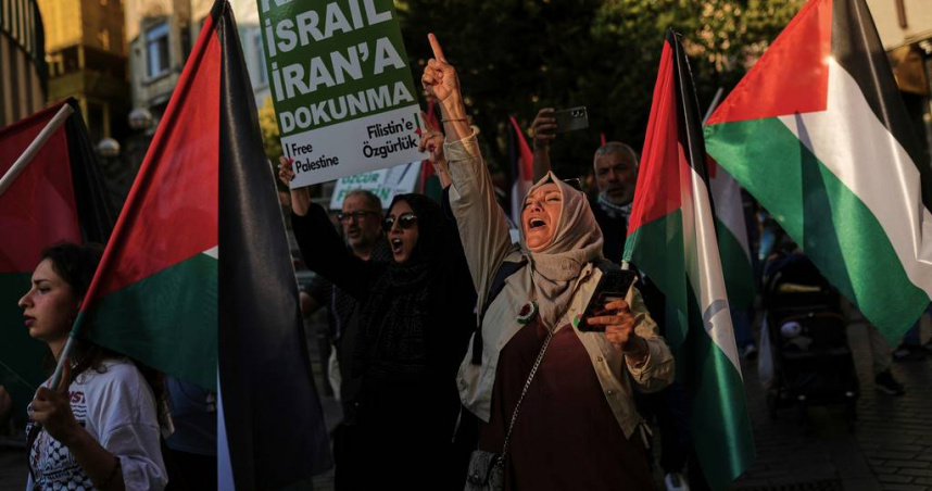 伊朗官員否認川普的停火說法。（示意圖／美聯社／達志）