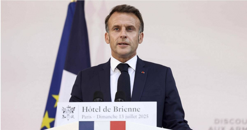 法國總統馬克宏（Emmanuel Macron）。（圖／達志／美聯社）