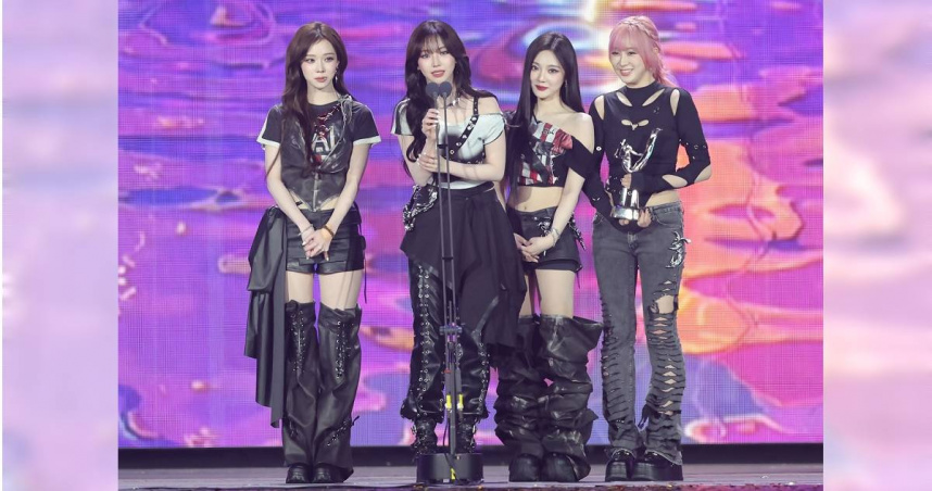 《金唱片頒獎典禮》是韓國兩大音樂頒獎典禮之一，aespa等超人氣偶像皆出席。（圖／超級圓頂提供）