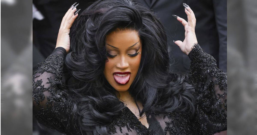 美國饒舌歌手Cardi B（卡蒂B）。（圖／達志／美聯社）
