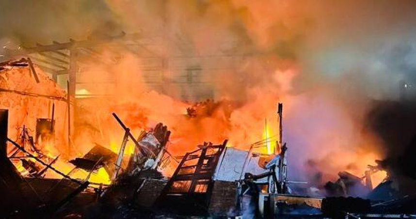 深夜驚魂！三合院凌晨突竄火舌　住警器失靈成隱憂