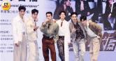影集《男公館》舉辦首映會，羅宏正、周予天、石知田、小樂、張立昂、陳奕帥氣亮相。（圖／侯世駿攝）