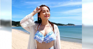 陳子玄穿比基尼「美波湧出」:被看光光