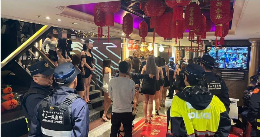 北市警局25、26日連續臨檢，嚴防黑幫火拼。（圖／翻攝畫面）