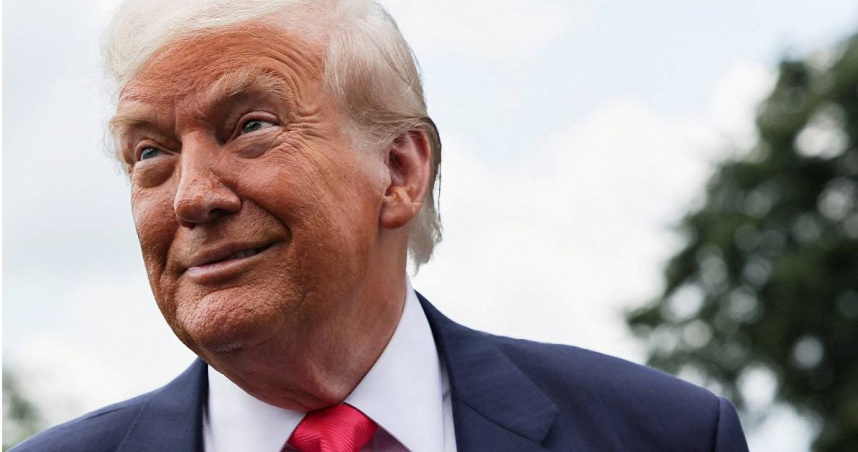 美國總統川普日前宣布，將自8月1日起對巴西徵收50%關稅。（圖／達志／路透社）