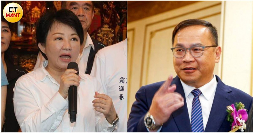 民進黨立委王義川日前在政論節目批評台中市長盧秀燕以全妝勘災。（合成圖／黃鵬杰、黃耀徵攝）