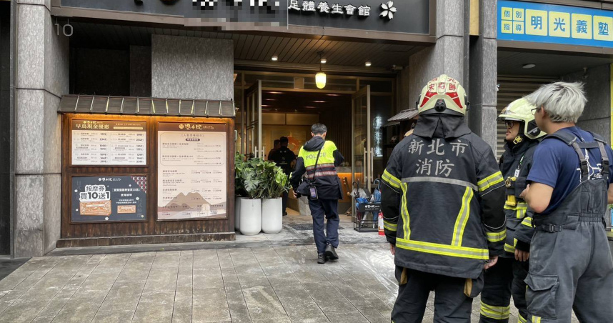 新北某養生會館23日遭搶劫縱火，所幸未造成人員傷亡。（圖／翻攝畫面）