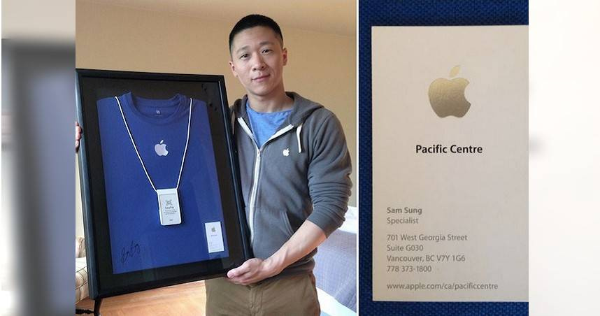 蘋果前員工離職後，曾經把自己的名牌、制服送去義賣。（圖／翻攝自macrumors）