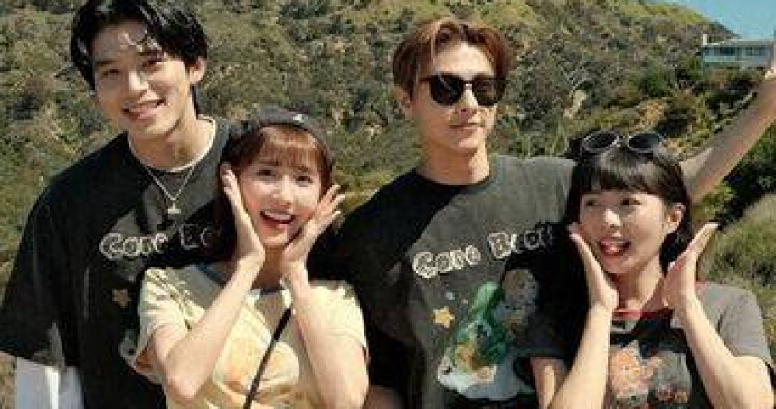 粿粿曾與王品澔（左一）等人一同前往美國旅遊。（圖／翻攝自IG）