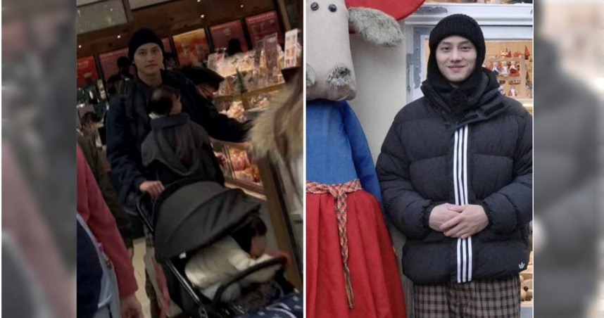 去年聖誕節當天，范少勳被拍到帶著兩個寶貝女兒出現在東區百貨公司。（圖／讀者提供、翻攝自范少勳IG）