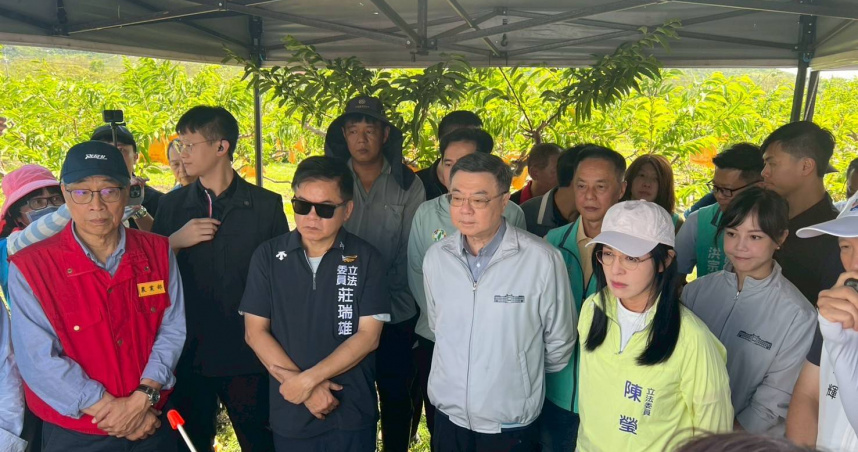 行政院長卓榮泰114年8月至台東勘災，立委莊瑞雄、陳瑩提出台東風災停電問題。（圖／莊瑞雄辦公室提供）