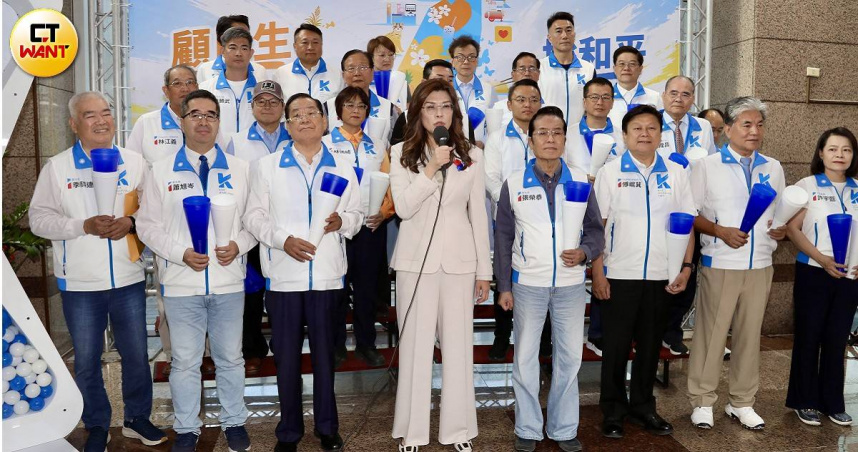 國民黨今日成立中央助選團。（圖／方萬民攝）