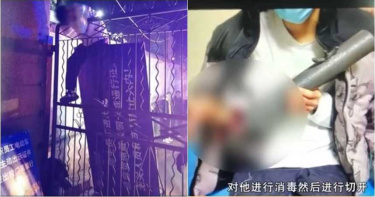男大生深夜貪玩翻牆 右手腕被「鐵柵欄刺穿」…插在門上2小時下不來
