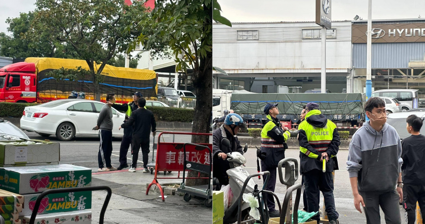 徐乃麟被爆違停被開單，和警察發生爭執。（圖／翻攝自爆料公社）