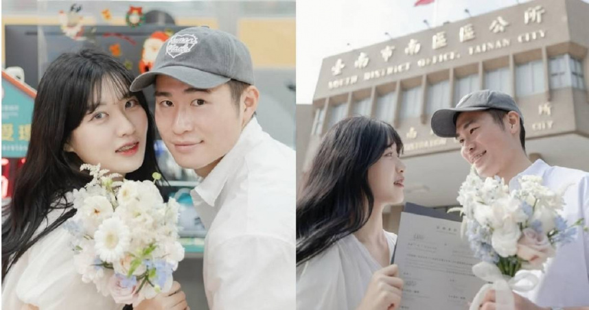 中職台鋼雄鷹「WING STARS」人氣啦啦隊員一粒（趙宜莉）雙胞胎親姊Joy認愛樂天桃猿捕手宋嘉翔不久，在大年初一（29日）宣布已完成結婚登記。（圖／翻攝自Instagram／9y9j）