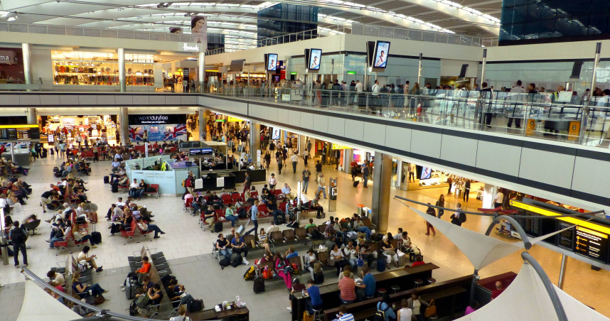 英國倫敦希斯羅機場。（示意圖／翻攝自維基百科）