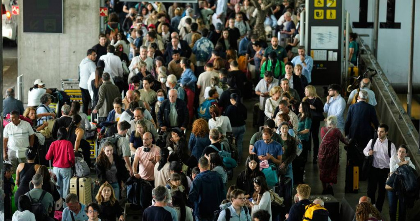 西班牙境內機場現況。（圖／達志／美聯社）