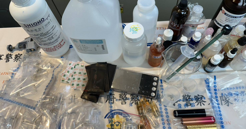 北市刑大日前接獲線報指出，陳姓男子先前因販毒入獄，卻因罹癌獲得保外就醫機會，但其卻重操舊業，賣起喪屍菸彈。（圖／翻攝畫面）