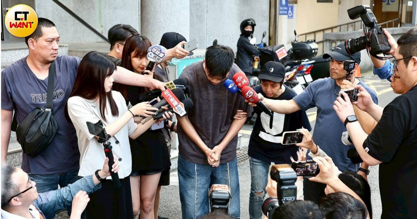 陳大天四度鞠躬道歉，坦言對不起親朋好友及全國人民。（圖／翻攝畫面）