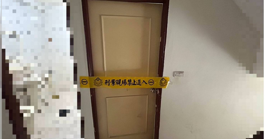 五股某處公寓驚傳命案，屋主姪兒門縫見乾屍急報警。（圖／翻攝畫面）