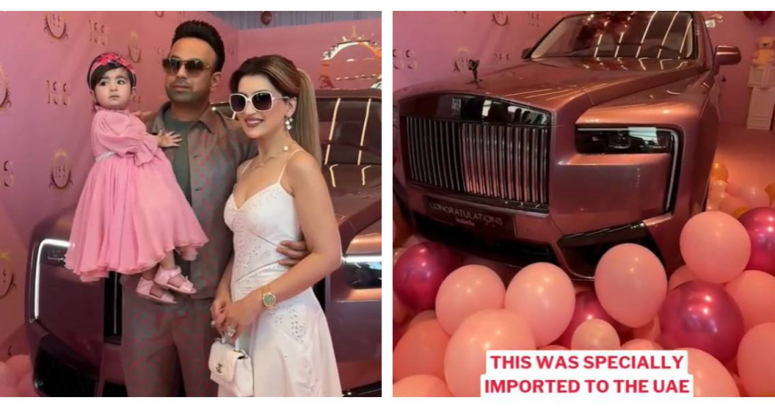 儘管伊莎貝拉尚需等17年才能合法駕車，父親仍砸逾2,000萬新台幣寵女，舉動引發兩極評論。（圖／Instagram／@satish_sanpal）