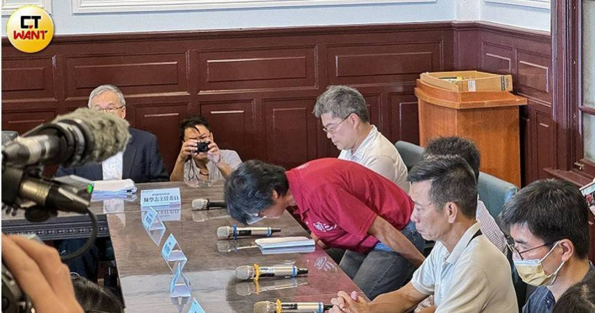 台師大針對涉入賣血案於19日召開記者會，外界批評除了頻頻道歉外，對於關鍵問題一再閃躲、不知所云。（圖／翁靖祐攝）