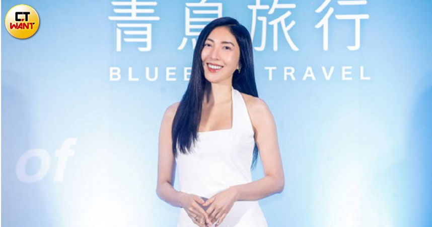 楊謹華出席代言活動。（圖/趙文彬攝）