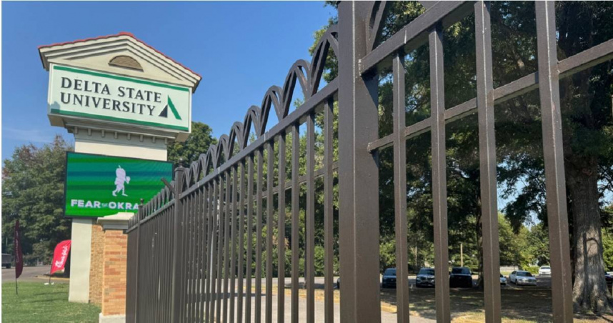 密西西比州克里夫蘭的三角洲州立大學（Delta State University）。（圖／達志／美聯社）