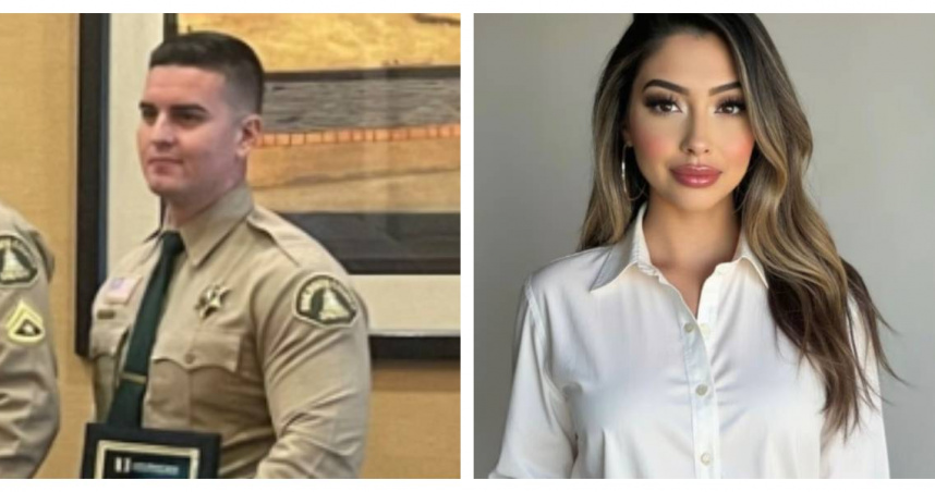 涉案警員艾瑞克．皮斯卡特拉被控非法查詢個資並多次騷擾奧特嘉，最終僅被判處緩刑。（圖／擷取自FB，La Quinta Sheriff、IG，Briana Ortega）