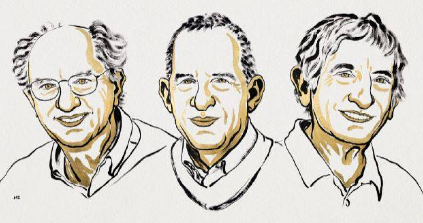 2025年諾貝爾物理學獎於週二揭曉，由英國的克拉克（John Clarke）、法國的德沃雷（Michel Devoret）以及美國的馬提尼斯（John Martinis）共同獲得。（圖／翻攝自NobelPrize.org）