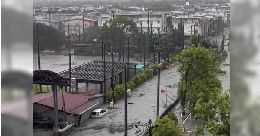 馬太鞍溪堰塞湖溢流釀花蓮光復地區嚴重災情。（圖／報系資料庫）