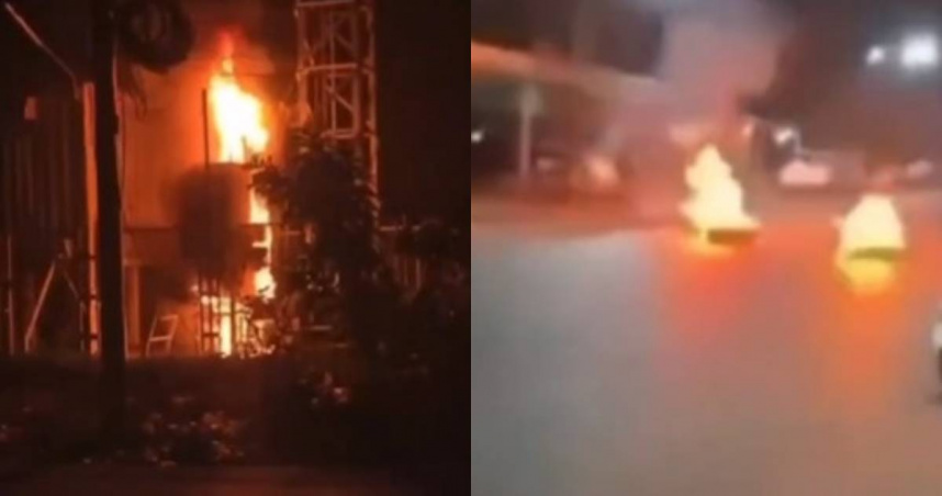 泰國南部邊境地區爆發大規模連環攻擊。（圖／翻攝X）