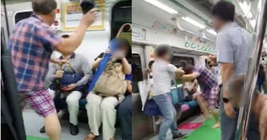 韓男搭地鐵沒戴口罩!乘客規勸慘遭「拖鞋賞巴掌」...誇張行徑曝光