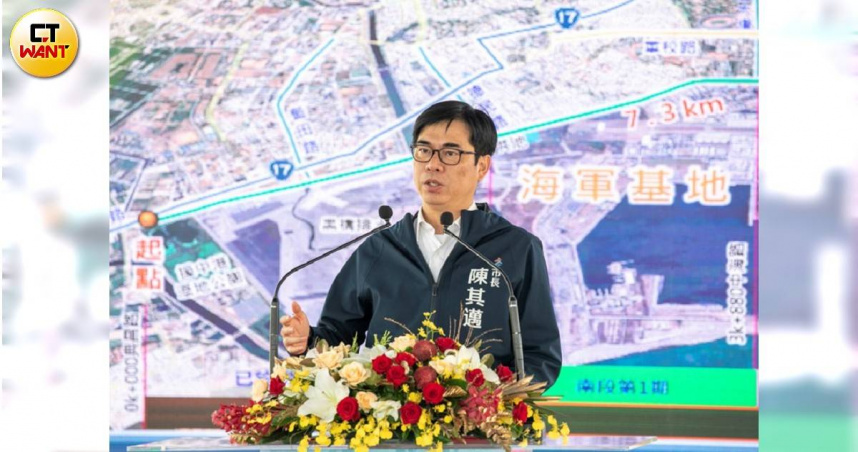 高雄市長陳其邁呼籲大家挽起袖子捐熱血。（圖／CTWant攝影組）