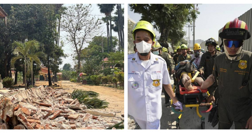 緬甸7.7強震美急示警「恐數千人喪命」！（圖／達志／美聯社）