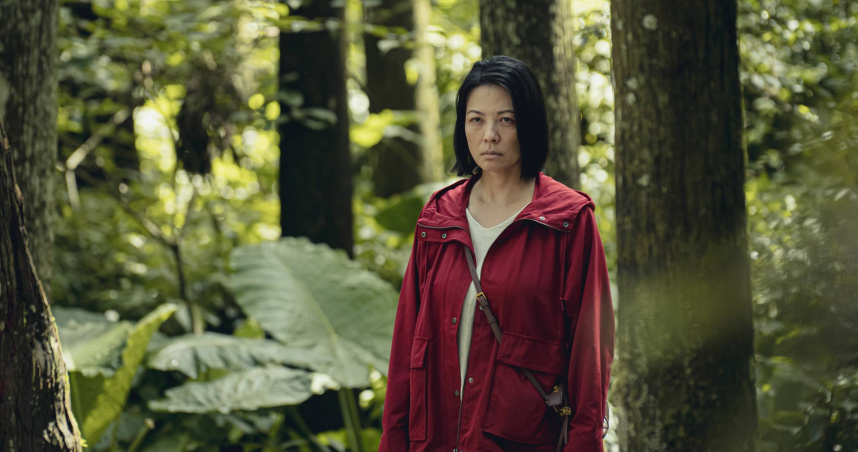 陳孝萱在《山忌 黃衣小飛俠》中素顏憔悴演悲母，一照鏡子嚇到自己。（圖／威視提供）